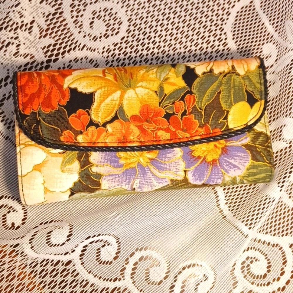 NEW! Vintage Floral Wallet - Japanese Hasi Hato snap 5774